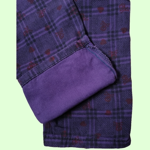 😈 vintage purple plaid jeans - Picture 6 of 7